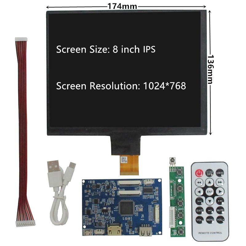Driver control board with 8" monitor, 1024x768