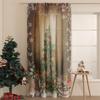 Американские шторы блэкаут на рождественскую тематику - Праздничная прямоугольная декоративная ткань