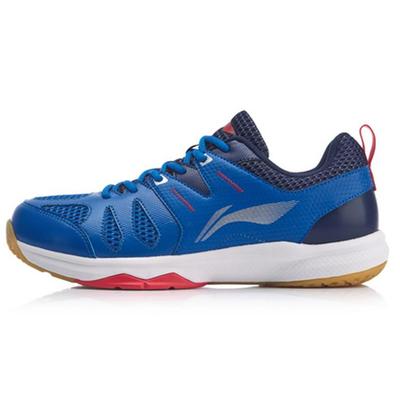 Li Ning Swirl V2 Амортизация Легкие Нескользящие Низкие Бадминтонные Кроссовки Унисекс Синие AYTP029-1