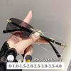 Luxury Rimless Cutting Edge Photochromic Myopia Glasses Color-changing Near Sight Glasses Blocking Eye Protection Eyewear Goggle
