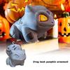 Delightful Handicraft Halloween Pumpkin Resin Ornaments With Bulbasaur For Cozy Spaces