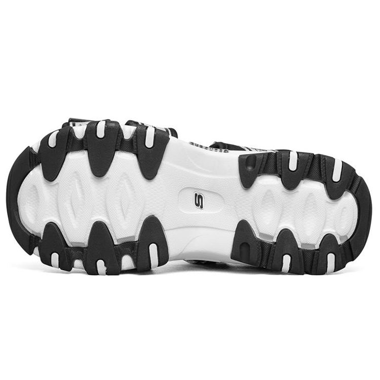 Skechers DLites 2.0 Сетчатые Повседневные Пляжные Сандалии Женские Сандалии Черный Белый 66666288-BKW