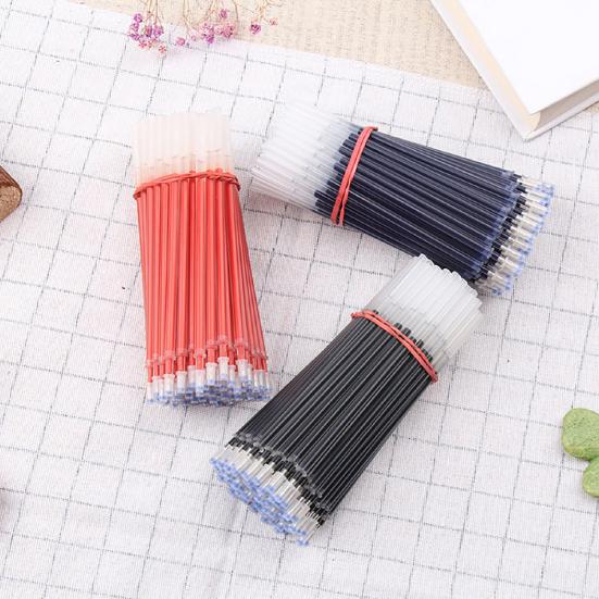 20 шт. гелевых стержней износостойкие супергладкие пластиковые чернила игольчатый наконечник 0,5 мм стержни для офиса