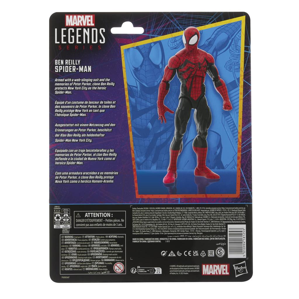 Hasbro MARVEL Hasbro Marvel Legends Series Ben Reilly Legend 6 Inch Size Action Figure with 2 Accessories F6567 Genuine Product Spider-Man, Spider-Man