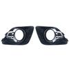 Car Front Bumper Fog Light Grille For Mitsubishi ASX 2010 2011 2012 Protective Cover Fog Lamp Foglight Frame Hood Car Accessorie