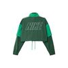 Nike Printed Spliced Half-Zip Stand Collar Sports Jacket Women Jacket Green FB8373-323