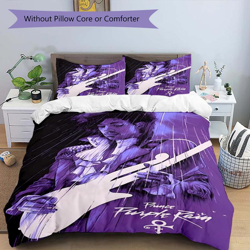 3pcs Prince3 Design Cover Set - HD Printed Bedding with 1 Cover and 2 Pillowcases - Perfect for Home and Dorm Decor