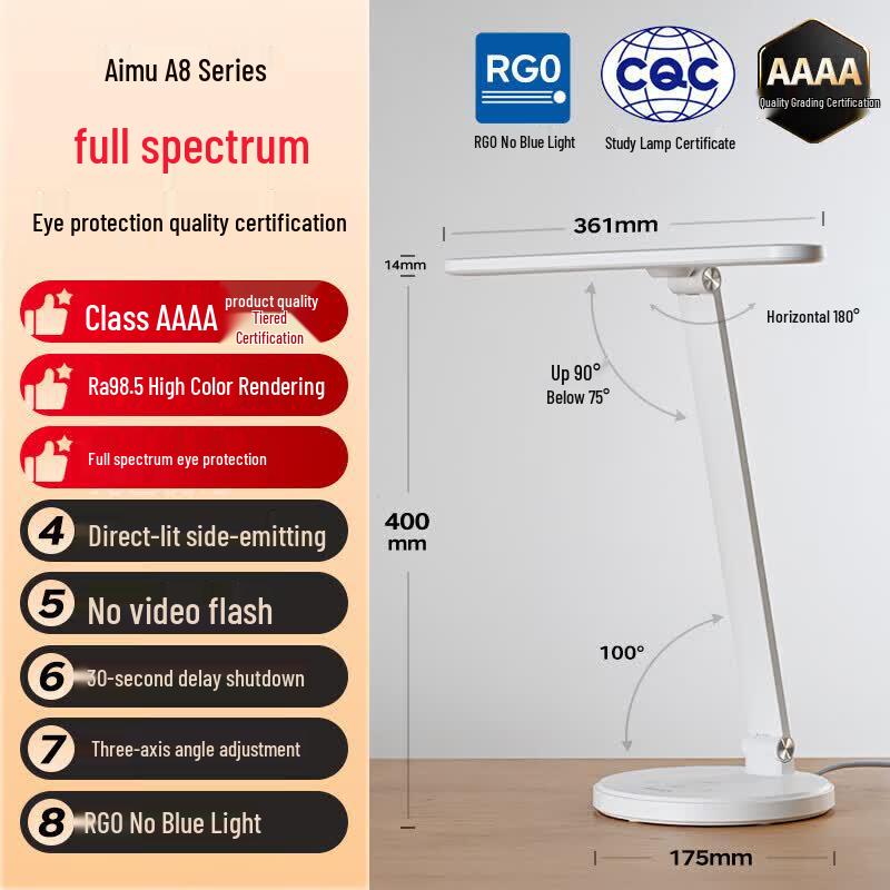 Panasonic Ai Mu A8 Smart LED Desk Lamp CN plug (adapter included)