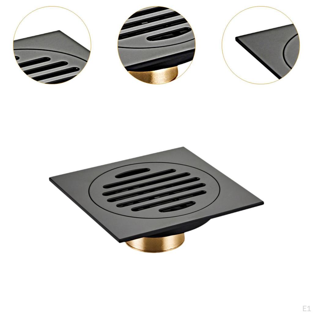 Квадратный напольный слив Крышка для ванной Легко установить Слив для душа для