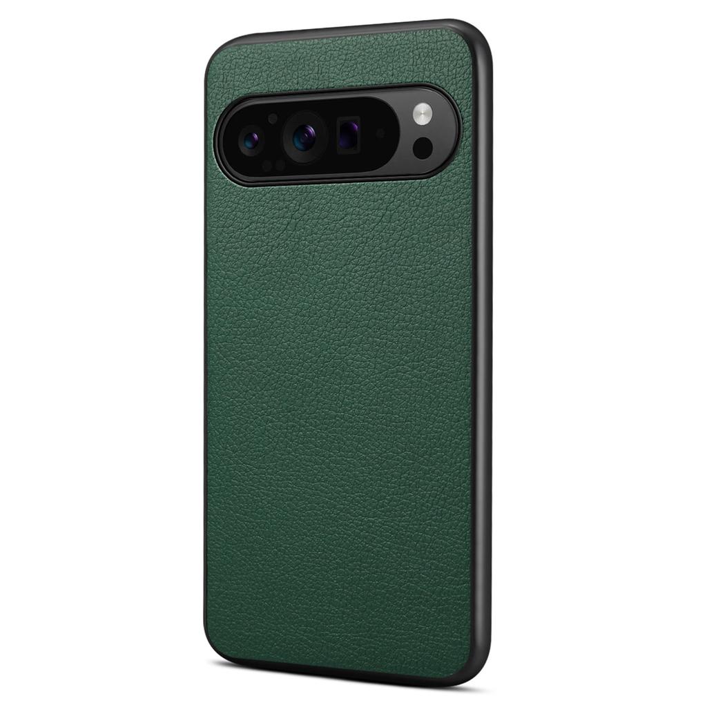 Чехол для Google Pixel 10/Pixel 10 Pro из кожи теленка с текстурой + ПК + ТПУ чехол для телефона