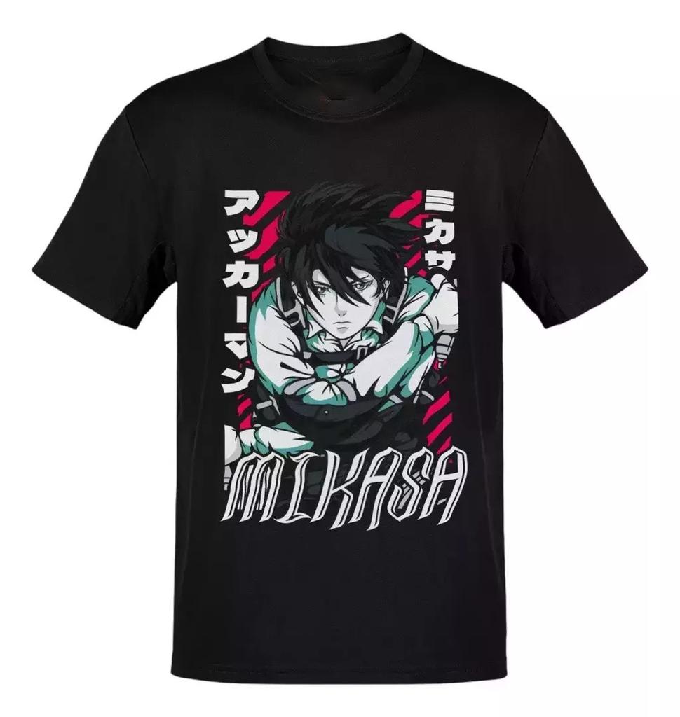 Anime Attack On Titan Mikasa Ackerman Pink T Shirt Size S - 5Xl Gift For Friends