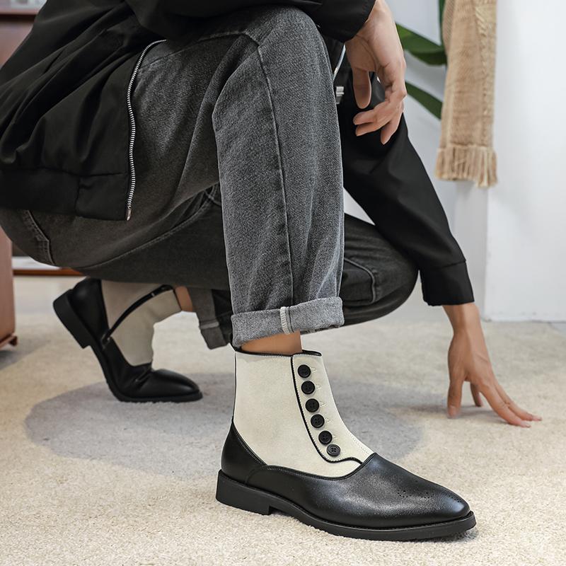 Модная повседневная мужская обувь в британском стиле, весенне-осенние удобные ботинки челси, мужская обувь класса люкс от дизайнера, свадебная мужская обувь, большие размеры 38-46