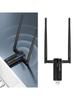 AX3000M USB  WiFi 6E Adapter 6GHz/5GHz/2.4GHz For PC Desktop Laptop,Wireless Networking Dongle With 5dBi Antennas