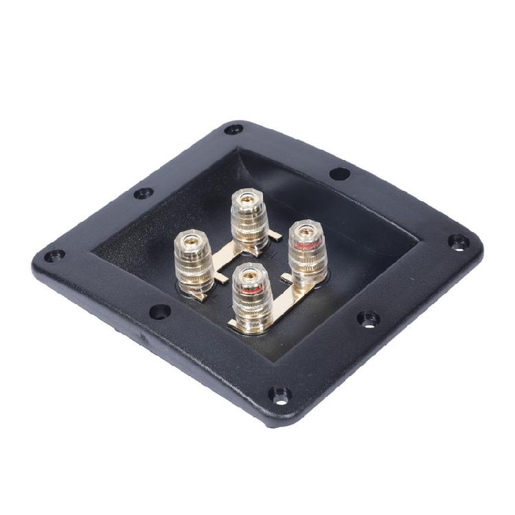 Многополосная wiring box 4 порта Параллельное подключение Высокомощный Терминальная коробка для динамиков Огнестойкая ABS Конструкция