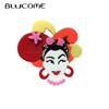 Cute Cartoon Acrylic Pin Exaggerated Girl Brooch Bag Accessories
