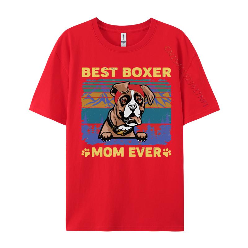 Boxer Dog Lover Funny Vintage Retro Tshirt Top Tshirts Party Coupons Cotton Tops Tees Sports T Shirt Men
