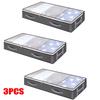 Bed Bottom Storage Bag Large Capacity Foldable Transparent Closet Quilt Packing Bag Organizers for Room Clothes Organizer