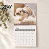 Monthly Schedule Organizer 2027 Cute Rabbit Wall Calendar, 12-Month Bunny Photography Planner with Healing Double Coil Binding, Thick Matte Paper, Pet