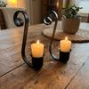 Rustic Farmhouse Glass Jar Candle Flower Holder Vintage Style Desktop Candlestick  Wedding Party