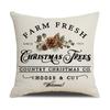 Christmas Gift Home Decorations Cartoon Cushion Cover Pillow Cover Christmas Pillowcase Polyester