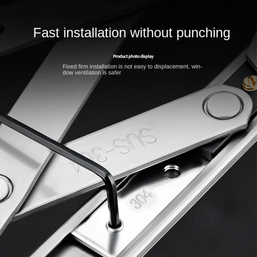 4PCS Stainless Steel Wind Support Limit Plate Non Punching Window Opening Accessories  Window