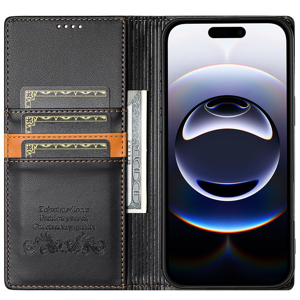 Flip Wallet Case for iPhone 17 Air 16E 16 Pro Max 15 14 13 12 11 XS XR Max SE 8 7 Plus Magnetic Leather Cards Bag Phone Cover