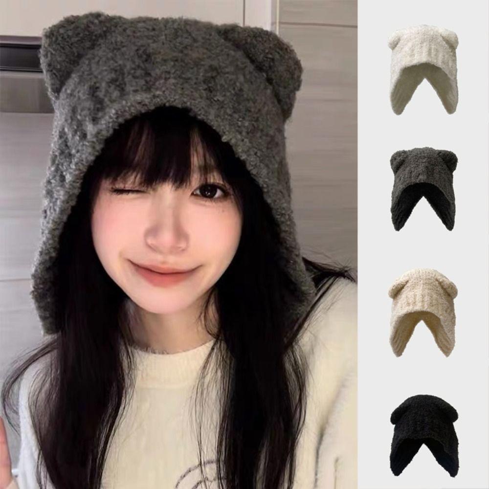 Warm Cute Autumn Winter Knitted Knitted Hat Wool Hat Cold Cap