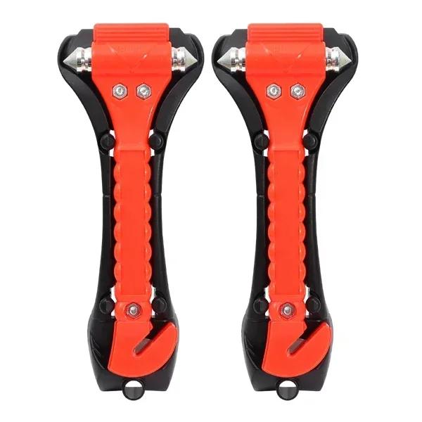 Автомобильный стеклобой Основы Выживания Аварийный молоток безопасности 2-в-1 Резак для ремня безопасности Молоток для стекла Инструменты для эвакуации Аксессуар 1-2 шт.