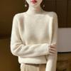 Women Sweater 100% Wool TIDENOVEL Turtleneck Knit Pullover Thick Winter Jumpers Female Knit Tops