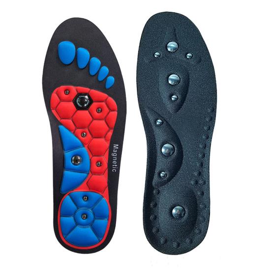 1 пара магнитных стелек, гелевые акупрессурные вставки для стоп с магнитами, ортопедическая арка