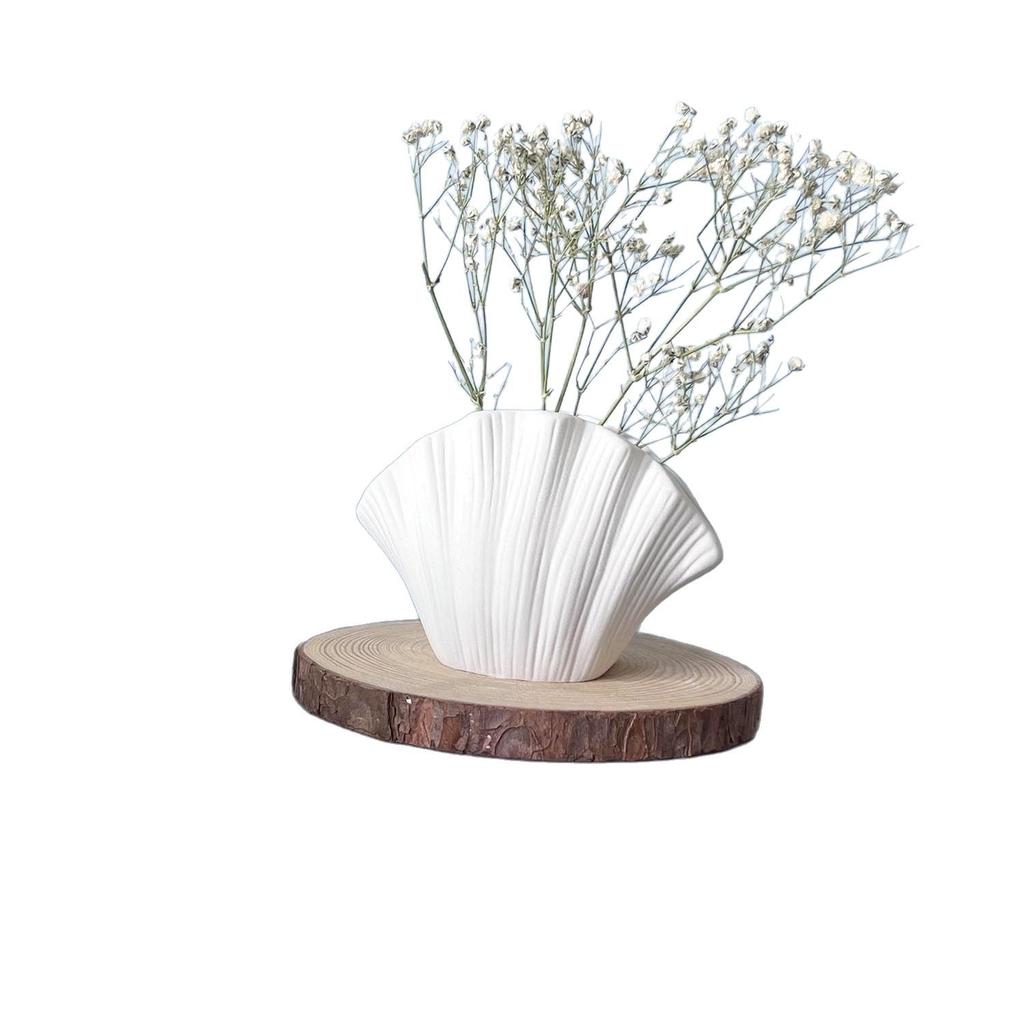 Силиконовая форма для вазы-ракушки Маленькая ваза-иллюстрация Гипсовая форма Формы для украшений в виде капель с дерева