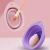Soft Silicone Makeup Brush Cleaner Folding Powder Puff Cleaning Bowl Eyeshadow Brush Cleaning Pad Makeup Tools Portable Washing