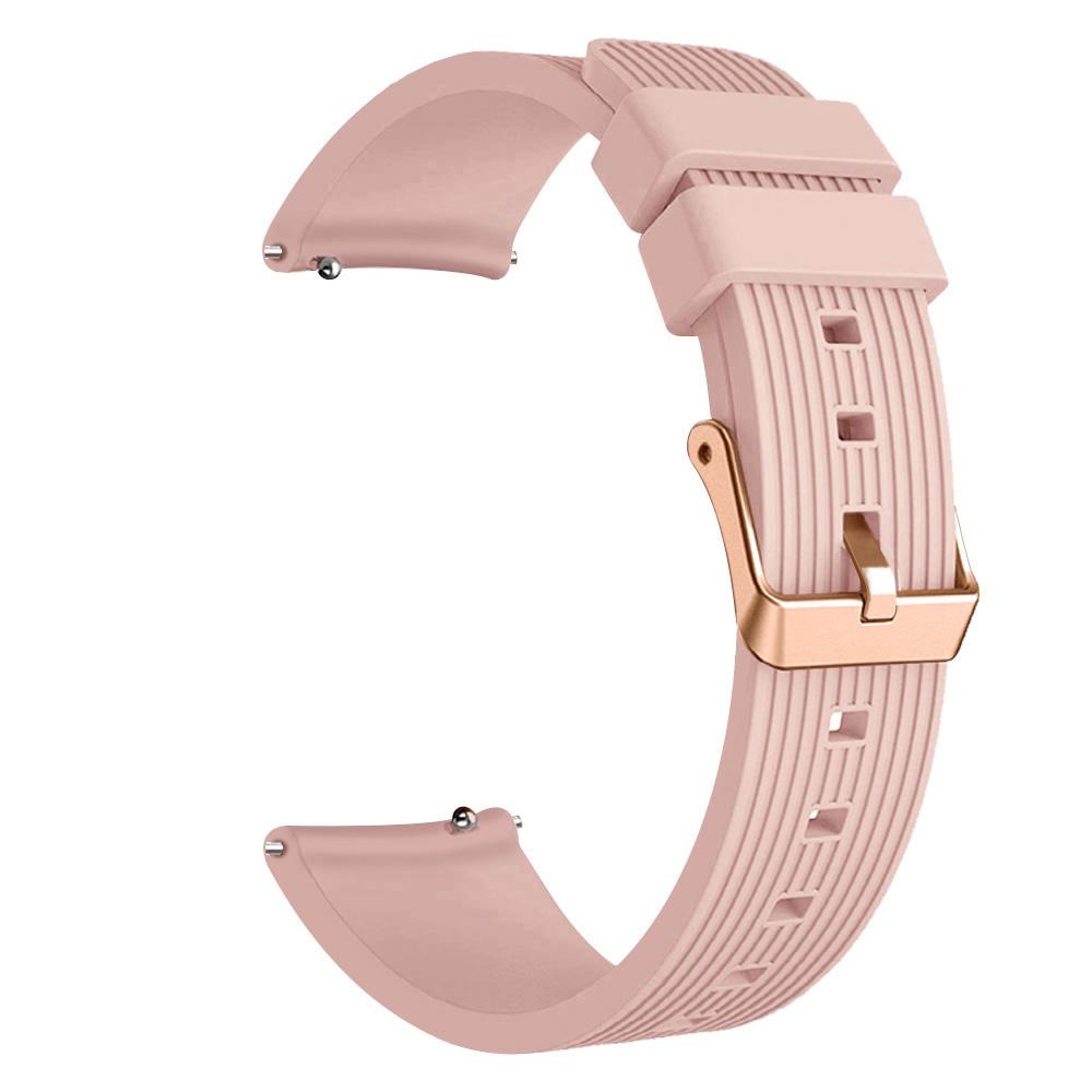 Силиконовый ремешок 20 мм для Samsung Galaxy Watch 42 мм Браслет для часов Watch 4 5 Active 2 40 44 мм Classic 42 46 мм Пряжка цвета розового золота Браслет