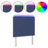 LED Headboard Blue 90x5x118 128 cm Fabric