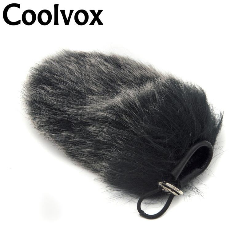 Coolvox Artificial Fur Wind Shield Microphone Windshield Windscreen Muff for Microphone 6.5cm