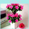 Artificial Flower Lily Potted Plant Simulated Green Plant Decoration Ornament