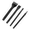 4pcs 1/2/4/6 Prong Diamond Chisel Set Steel Leather Stitching Punch  For Handbag Wallets
