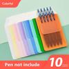 10Pcs Multi-Color Nurse Pen Pockets Leak-Proof Ink-Resistant PVC Pen Insert Pouch Doctor Stationery Bag