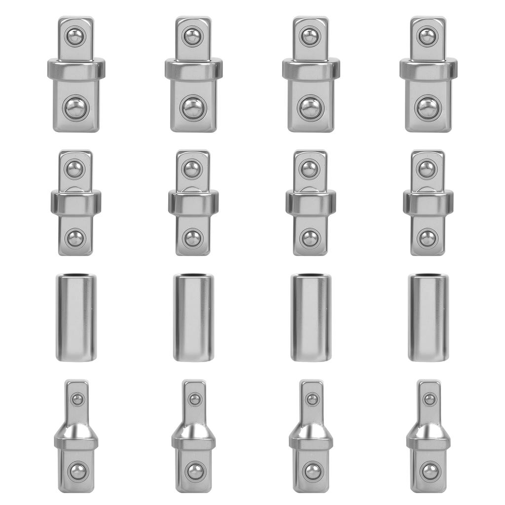16Pcs Double Square Head Socket Adapter Converter Reducer Set 1/4 3/8 1/2 Impact Drive Ratchet Wrench Socket Adaptor Repair Tool