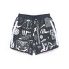 Graffiti Print Running Shorts Men Bottoms Black CJ5817-010