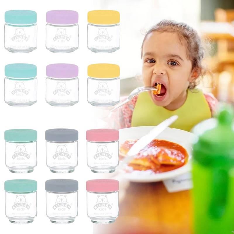 Premium Kilner Baby Food Glass Jar Set Six Versatile Containers For Freshness
