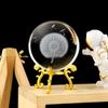 3D хрустальный шар с подставкой, планета, лазерная гравировка, глобус Солнечной системы, астрономический подарок, подарок на день рождения, стеклянная сфера, украшение для дома