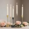 3Pcs European Style Romantic Candle Stand Gold Plated Wedding Candelabra Set  Home Decor