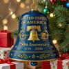 92MF 1776-2026 United 250th Anniversary Bells Ornament Christmas Bells Gift