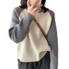 Vincent House Knit Sweater with Switch Loose Long Solid Perfect for Women's Pattern, Fit, Sleeves, Soft, Cute, Stylish, Slimming, Color, Commuting,