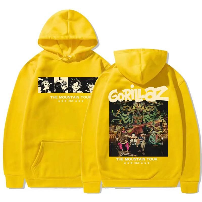 Группа Gorillaz The Mountain Tour Графическая Худи