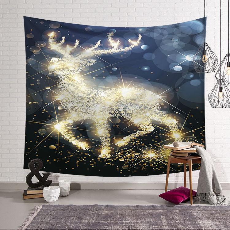 Tapeçaria de natal домашний декор Рождественский гобелен Снеговик Рождественская елка большой настенный фон тканевый декор комнаты гобелен