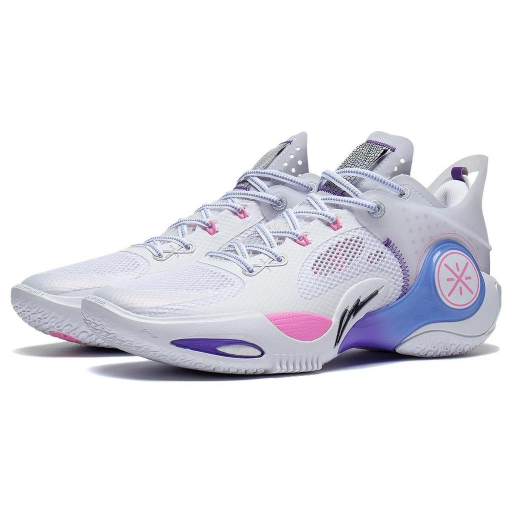 Li-Ning Wade Fission 8 Wing Vein Мужские кроссовки Белый Синий Фиолетовый ABPT029-11