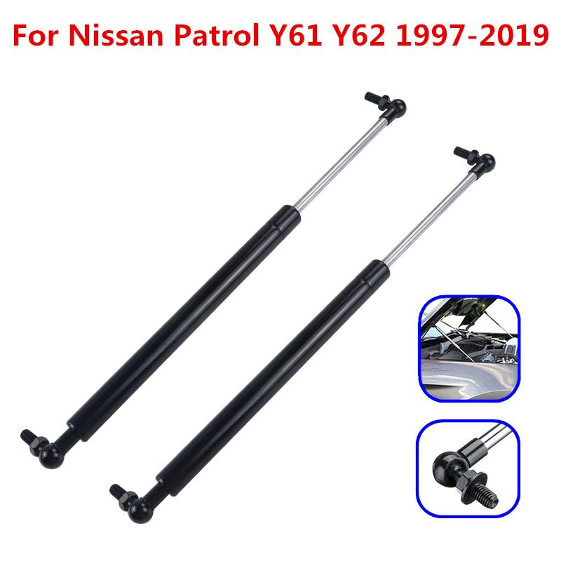 2 шт. автомобильный передний капот подъемник опоры амортизатора газовые стойки стойки штанги стержня замена для Nisan Patrol Y61 GR GU-GU11 1997-2019
