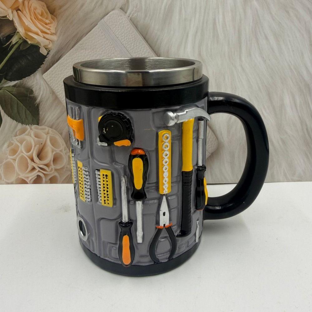 Stainless Steel Mechanic Mug 300ml Water Cup Funny Toolbox Design Coffee Cup Gifts for Men